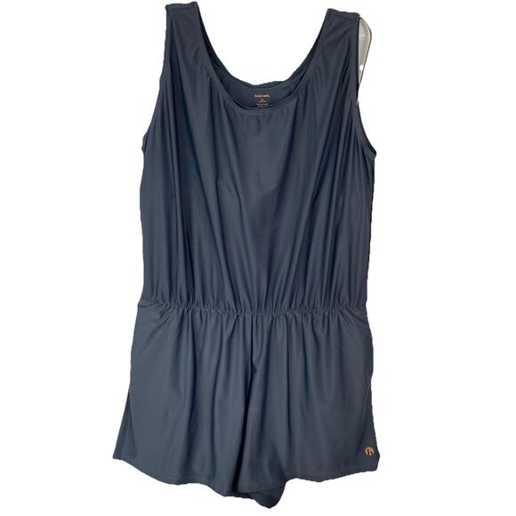 Honey Mark XL Black Swim Romper NWT Beach To Lunch Quick Dry - Picture 2 of 5